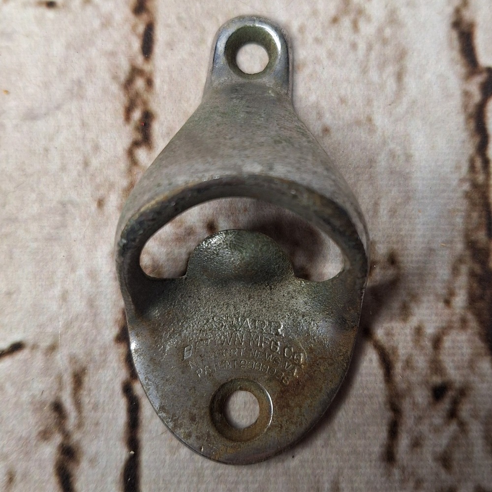 2 Vintage Starr Bottle Openers Brown Mfg Co Newport News VA Patent 2333088 USA